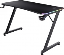Trust 25184 Scrivania Gaming con Luci Led Moderna 120x60x74 cm Nero - Luminus