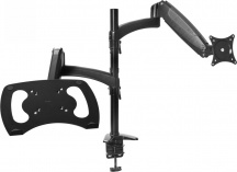 Trust 25337 Supporto Monitor da Scrivania Doppio a 32" Peso Max 16 Kg Nero