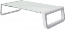 Trust 25351 Base TV per Televisori in Vetro Temperato Peso Max 10Kg Bianco  Monta