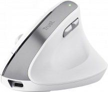 Trust 25398 Mouse Verticale Bluetooth Ottico 6 Tasti 2400 dpi Bianco BAYO II