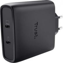 Trust 25527 Maxo Alimentatore a 2 porte USB-C GaN da 100 W Universale Nero