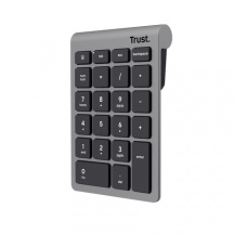 Trust 25709 Xalas Tastierino Numerico Wireless per Laptop e PC Desktop NeroSilver