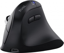 Trust 26107 Mouse Ottico Verticale Wireless + Bluetooth Nero - Vyran