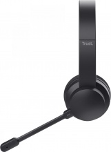 Trust CUFTRU25463 Ayda Cuffie Bluetooth Wireless a Padiglione  e Microfono Nero