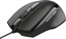 Trust Voca Comfort Mouse 800-2400 DPI Ottico 6 Pulsanti USB 2.0 Cavo 1.6m
