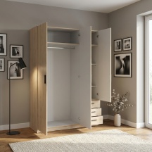 Tvilum 68085HLHL Armadio Guardaroba 3 ante battenti 147x50x200 cm Quercia