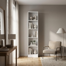 Tvilum 7177549 Libreria Moderna 4 Ripiani 40x26x203 cm Bianco