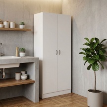 Tvilum 7508749 Mobile Multiuso 2 Ante 5 Ripiani 69.2x34.6xH170.4 cm Bianco