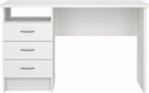 Tvilum 801344949 Scrivania con Cassettiera Moderna 120x48x72 cm Bianco - Function Plus
