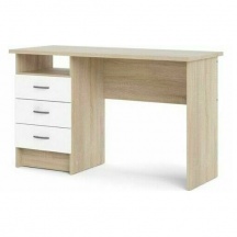 Tvilum 80134AK49 Scrivania Moderna Cassettiera 120x48x72 cm BiancoLegno - Function Plus