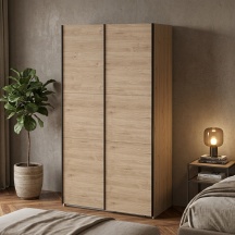 Tvilum 8674001HLHL Armadio Guardaroba 2 ante scorrevoli 118,5x66,6x220,4 cm