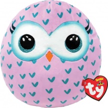 Ty T39217 Squishy Beanies Winks la Civetta Peluche per Bambini da 0+ Mesi
