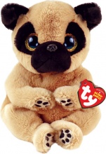 Ty T40543 Beanie Bellies Cane Carlino Izzy Peluche per Bambini da 0+ Mesi