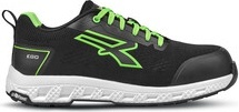U-Power 0RE20016-40 Scarpe Antinfortunistiche da Lavoro Basse ATON S1P Nero Verde Taglia 40
