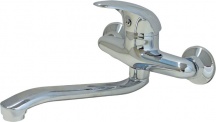 Utilia ZS50506 Miscelatore Bagno Rubinetto Lavabo Parete Cromo - Perla