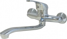 Utilia ZS53302 Miscelatore Bagno Rubinetto Lavabo Parete Cromo - Calipso