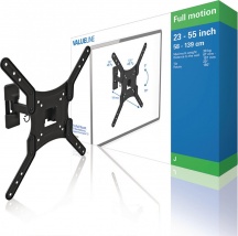 VALUELINE VLMFM2M Supporto TV da Parete Girevole per TV da 23" a 55" 30 Kg Nero