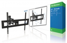 VALUELINE VLMFM3L Supporto TV da Parete Girevole per TV da 37" a 70" 35 Kg Nero