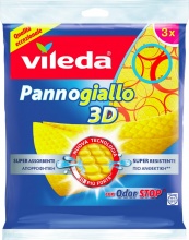 VILEDA 151697 Panno Milleusi Pannogiallo Pz.3 cm 40x36