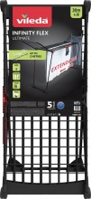 VILEDA 178872 Stendibiancheria in Acciaio 30 mt Nero Infinity Flex Ultimate