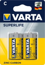 Varta 2014101412 Superlife Zinco 1  2 Torcia Bl.2Pz Blister  12