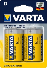 Varta 2020101412 Superlife Zinco Torcia Bl.2Pz Blister  12