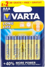 Varta 4103101416 Longlife Alcaline M  Stilo Bl.6 Pz Blister  10