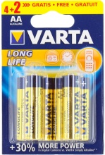 Varta 4106101436 Longlife Alcaline Stilo Bl.6 Pz Blister  10