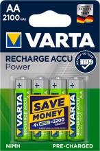 Varta 56706 101 404 Batterie Ricaricabili Pile MiniStilo AA 4 pezzi