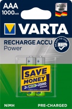 Varta 5703 301 402 Batterie Ricaricabili Pile MiniStilo AAA 2 pezzi