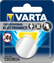 Varta 6016101401 Batteria a Bottone Cr2016 Bl.1Pz Blister  10