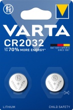 Varta CR 2032 Numero 2 batterie 3 V  con diametro 2 cm alta 3,2 mm