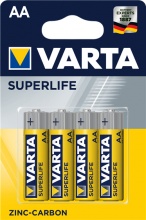Varta VR2006 Superlife Zinco Stilo Aa Lr06 Confezione 4 Pezzi