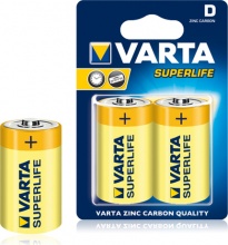Varta VR2020 Batteria Superlife Zinco Torcia D Confezione 2 Pezzi