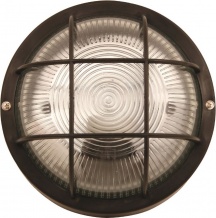 Velamp BUBBLE-N Applique Tonda in Plastica e Vetro e27 60 Watt Bubble Nero