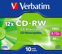 Verbatim 43148 Confezione 10 PZ CD-RW 700 Mb CD-RW 12x