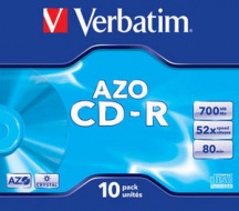 Verbatim 4332710 Cdr Datalife Plus 80 52X Conf.10 )