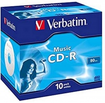 Verbatim 43365 Confezione 10 PZ CD-R 700 Mb Music CD-R