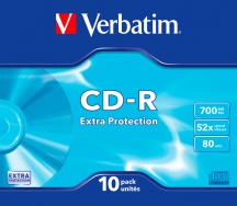 Verbatim 4341510 Confezione 10 PZ CD-R 700 Mb CD-R Extra Protection 43415