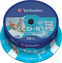 Verbatim 4343925 Campana 25 PZ CD-R 700 Mb 43439