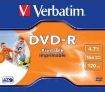 Verbatim 43521 DVD-R 16x 4,7 Gb 1 pezzo - Printable Imprintable