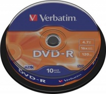 Verbatim 43523 Confezione n�10 DVD-R 16x 4,7 Gb