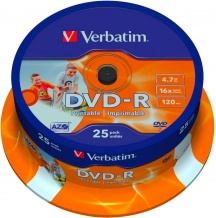 Verbatim 43538 Confezione n�25 DVD-R 16x 4,7 GB