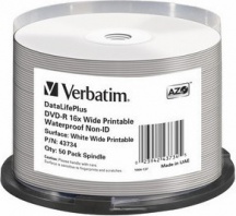 Verbatim 4373450 Spindle 50 Dvd-R Glossy Waterproof