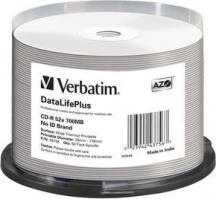 Verbatim 4375650 Campana 50 PZ CD-R 700 Mb DataLifePlus 43756