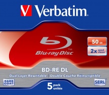 Verbatim 43760 Campana 5 Blu Ray BD-RE Double Layer 50 GB