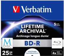 Verbatim 438235 Campana 5 Blu Ray BD-R 25 GB M-Disc 4x 43823