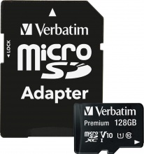Verbatim 44085 Scheda di Memoria 128 GB MicroSDXC Classe 10 UHS-I Premium
