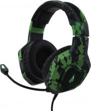 Verbatim 48821 Cuffie Gaming con Microfono integrato, Stereo, Colore Verde