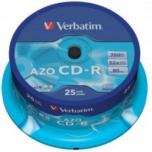 Verbatim AZO Crystal 25PZ Supporto Riscrivibile CdR